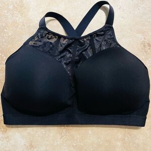 Victoria’s Secret Black Cheetah Mesh Sports Bra